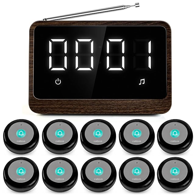 Callovo 呼び出しベル 飲食店 ワイヤレスチャイム 呼び出しベル 呼び鈴