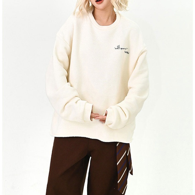 グラフィックリバーシブルルーズスウェット   R01516