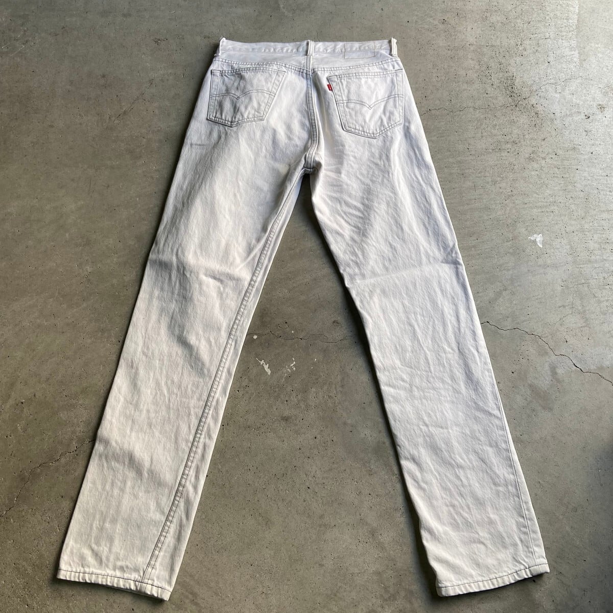 90s USA製 Levi's リーバイス 501 ブリーチ 白 赤文字 35