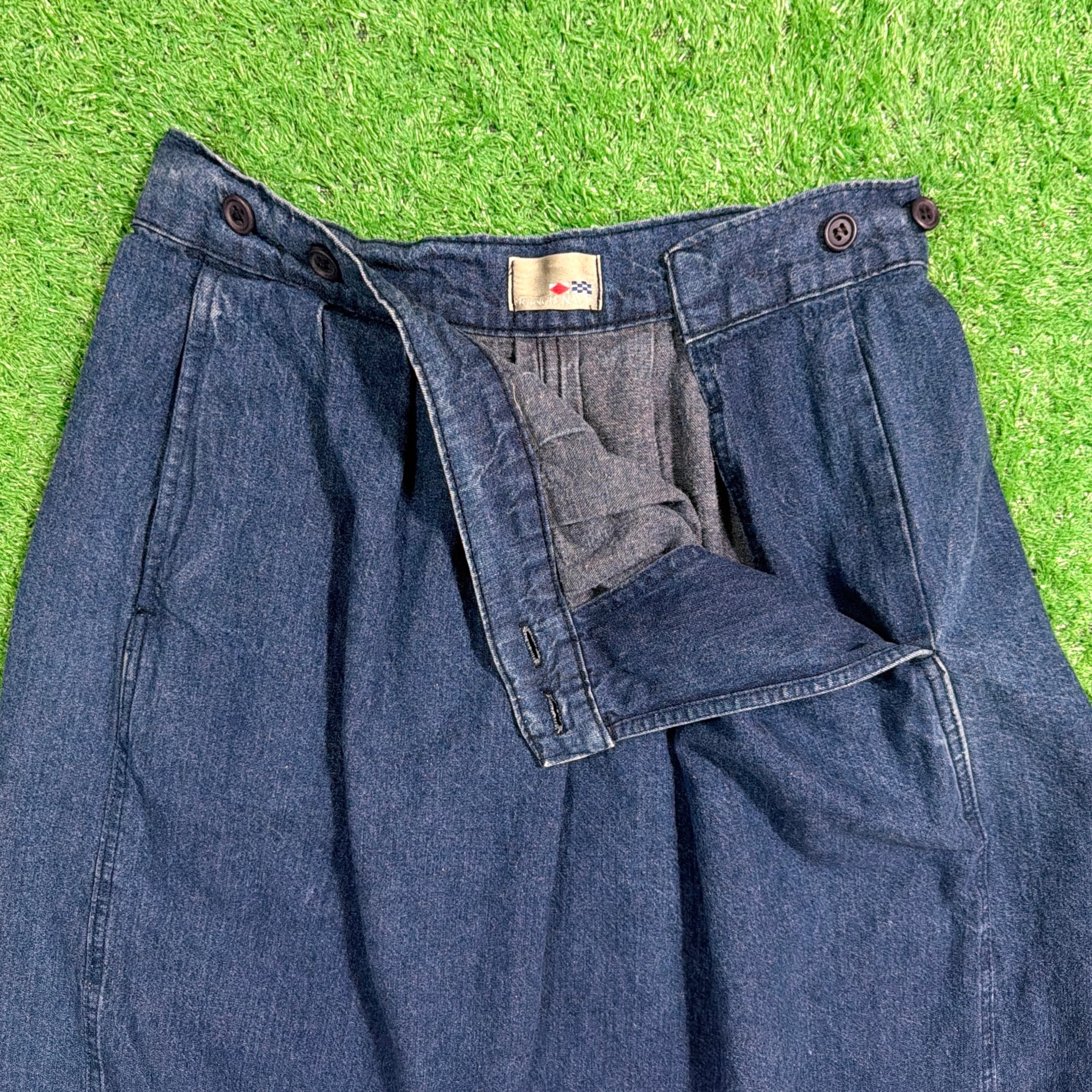 Lady's】 90s デニムスカート / アメリカ製 USA製 90年代 古着 ミディ