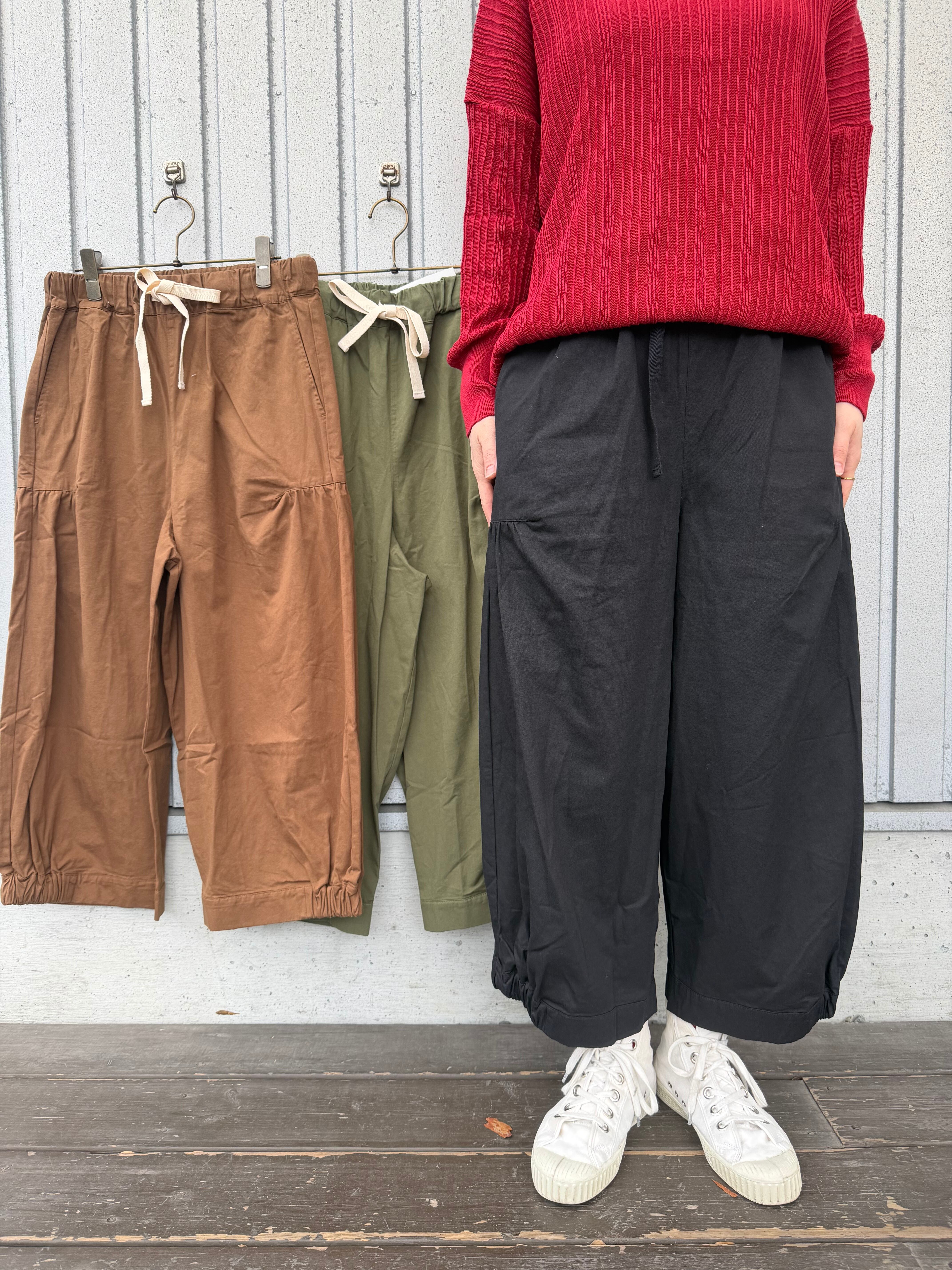 コットン綾織ギャザーパンツ/ sunvalley/SK8007252 | WACKY