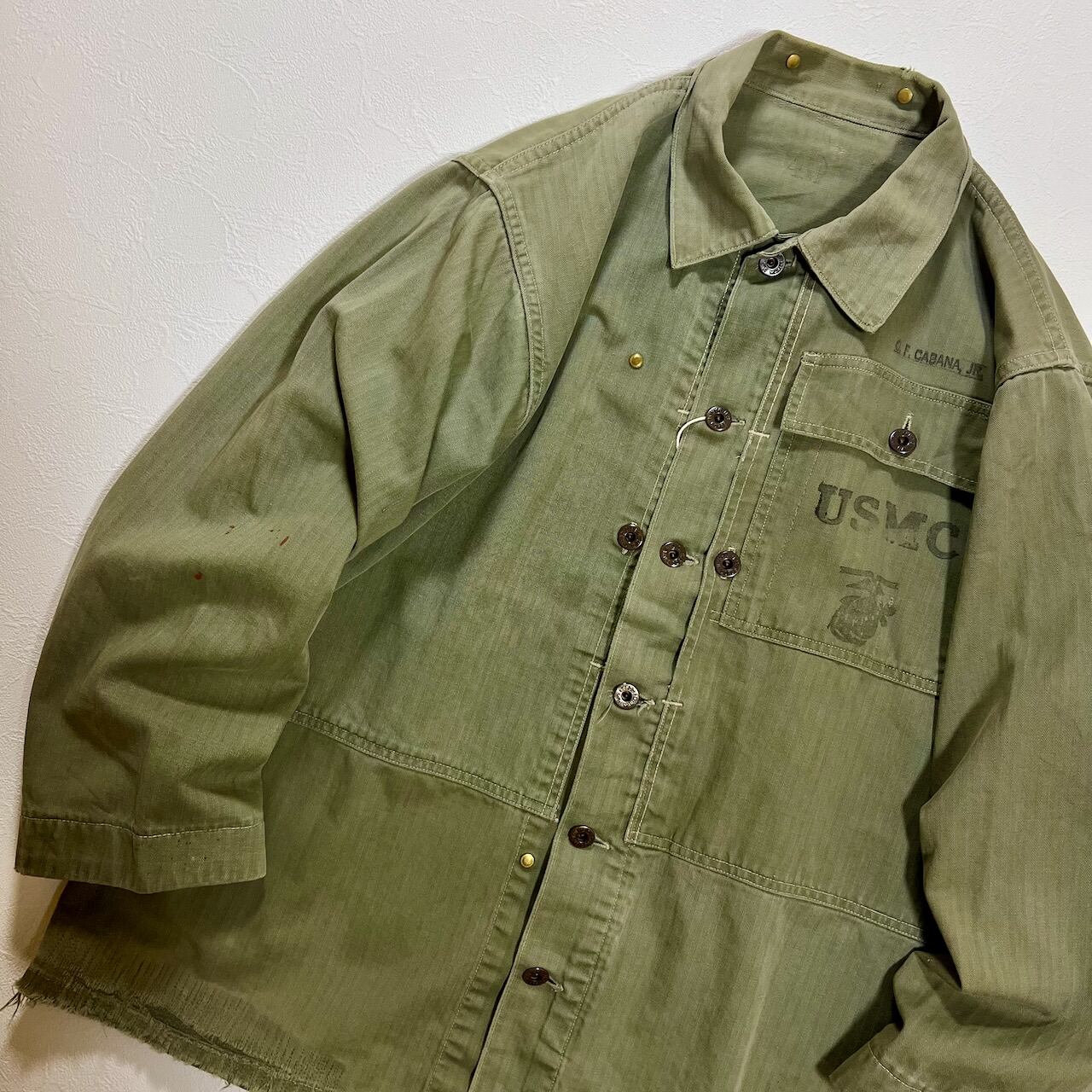 40s USMC HBT P44 ヘリンボーンツイル ミリタリー 40 古着 | RUFFY