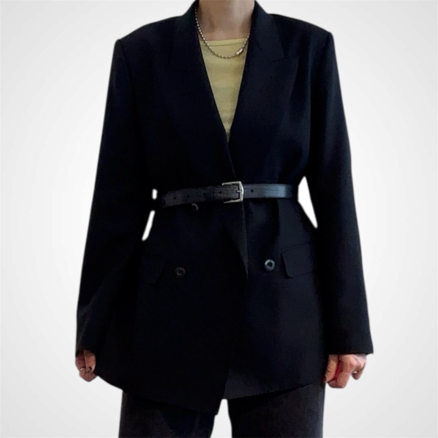 SCYE Bridle Leather Box Buckle Belt