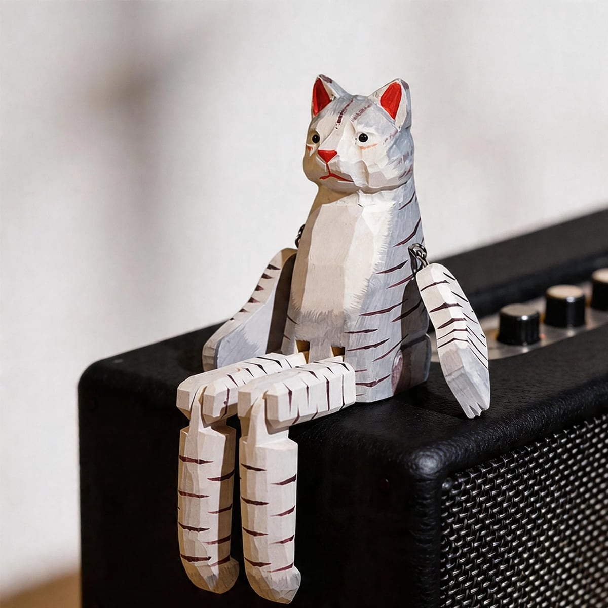 木彫りの猫 木製 置物 インテリア 小物 飾り 雑貨 置き物 ネコ | ABC-Patch