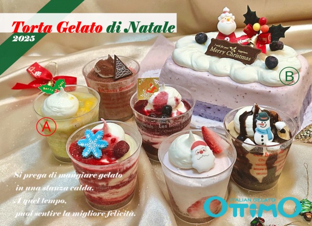 【OttimoGelato】　クリスマスアイスケーキB