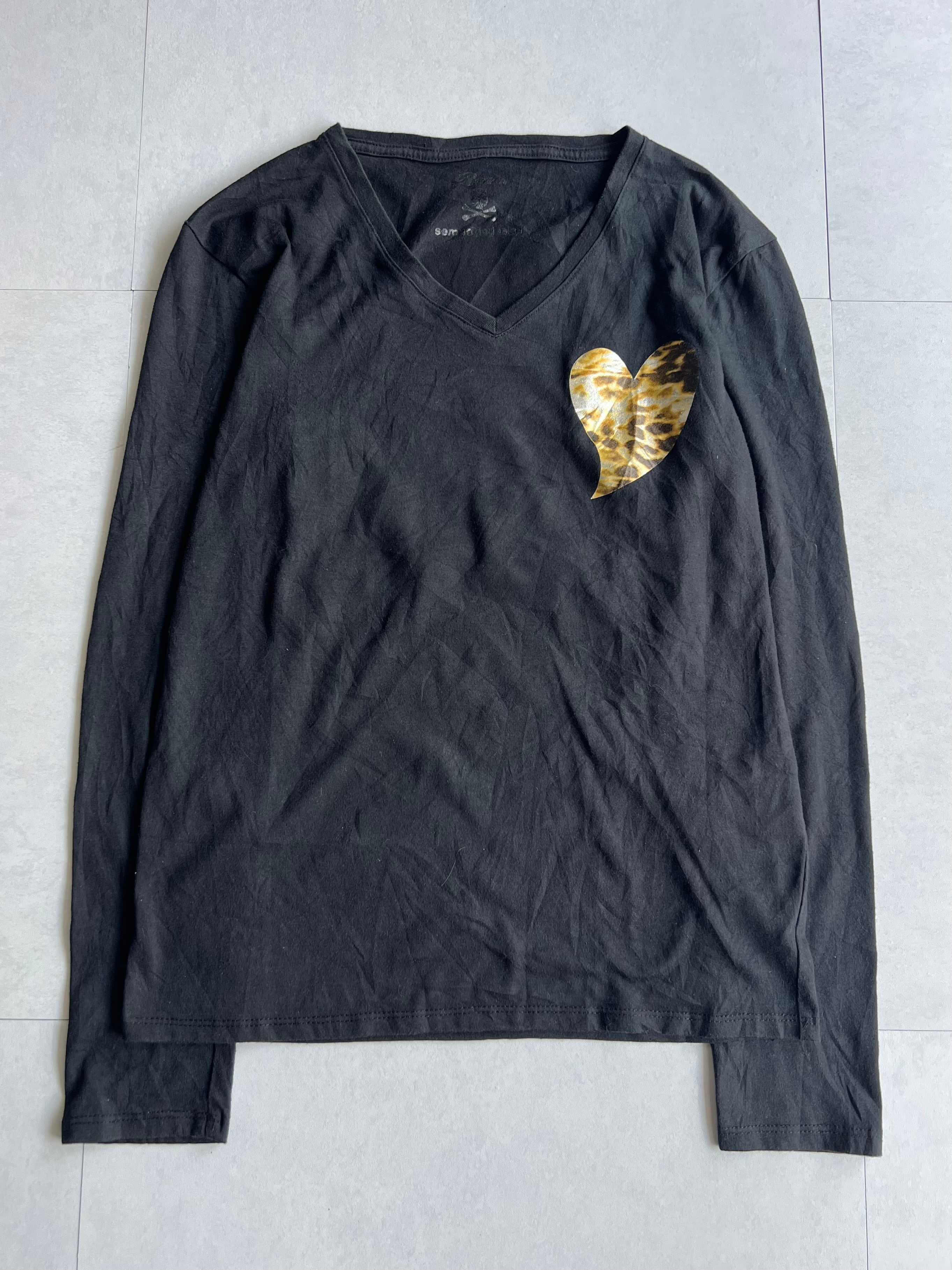 "semantic design×roen" Heart Skull Long Sleeve