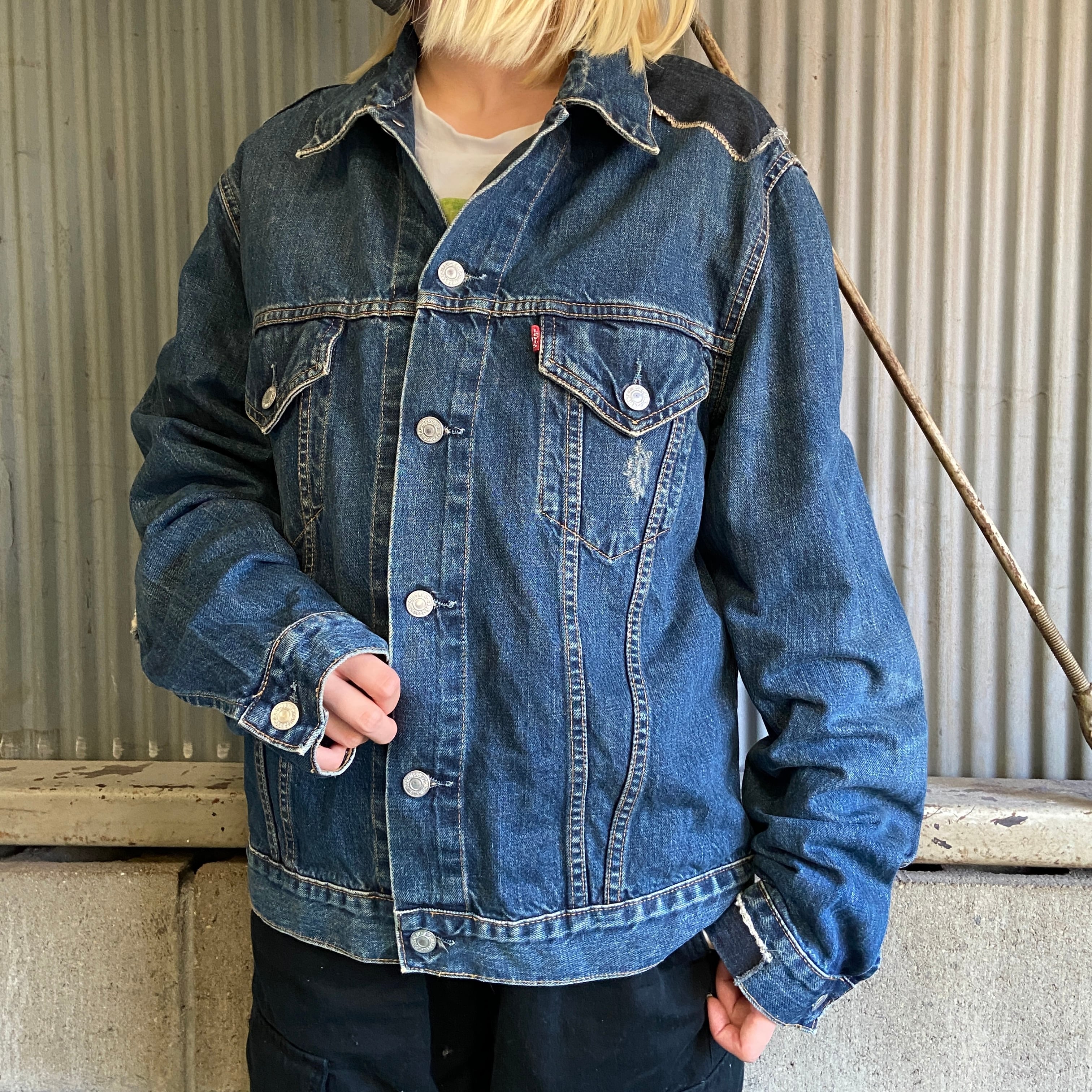 00年代 Levi's ユーロリーバイス 70500 カスタム デニムジャケット