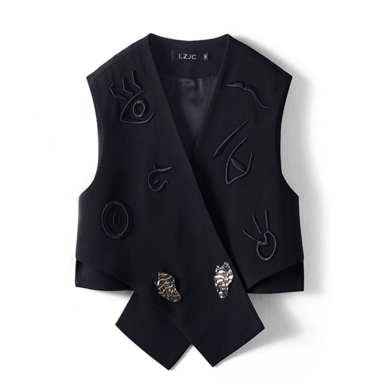 Embroidered Wrap Vest 01322