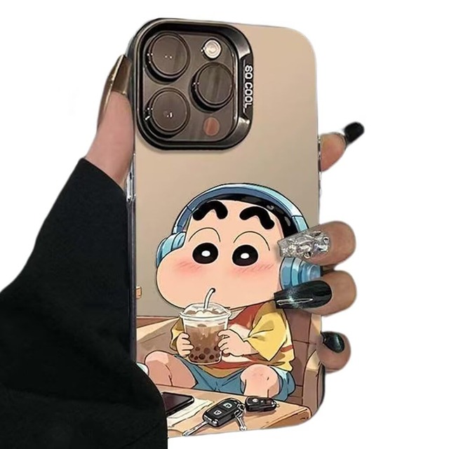 iPhone SE2 ケース しんちゃん iPhone SE3 用 ケース 保護カバー クレヨンしんちゃん スマホケース かっこいい キャラクター バンパー レンズ保護 ワイヤレス充電対応 アイフォン7/8/SE2/SE3 用 A