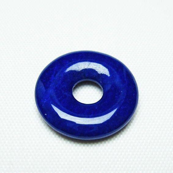 ラピスラズリ ピーディスク ドーナツ型 ルース 平安扣 一点物 メール便可 [M便 1/10] 112-6214