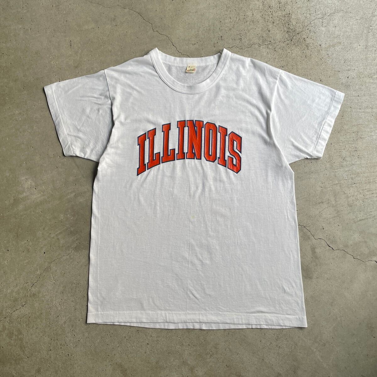 80s illinois フットボールT XL グレー USA製 80s illinois フットボールT XL グレー USA製 【公式通販】