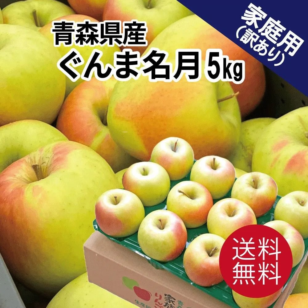リン丸・ハナ丸さん用 青森県産 ぐんま名月 家庭用訳あり5kg | ニチノウチョイス