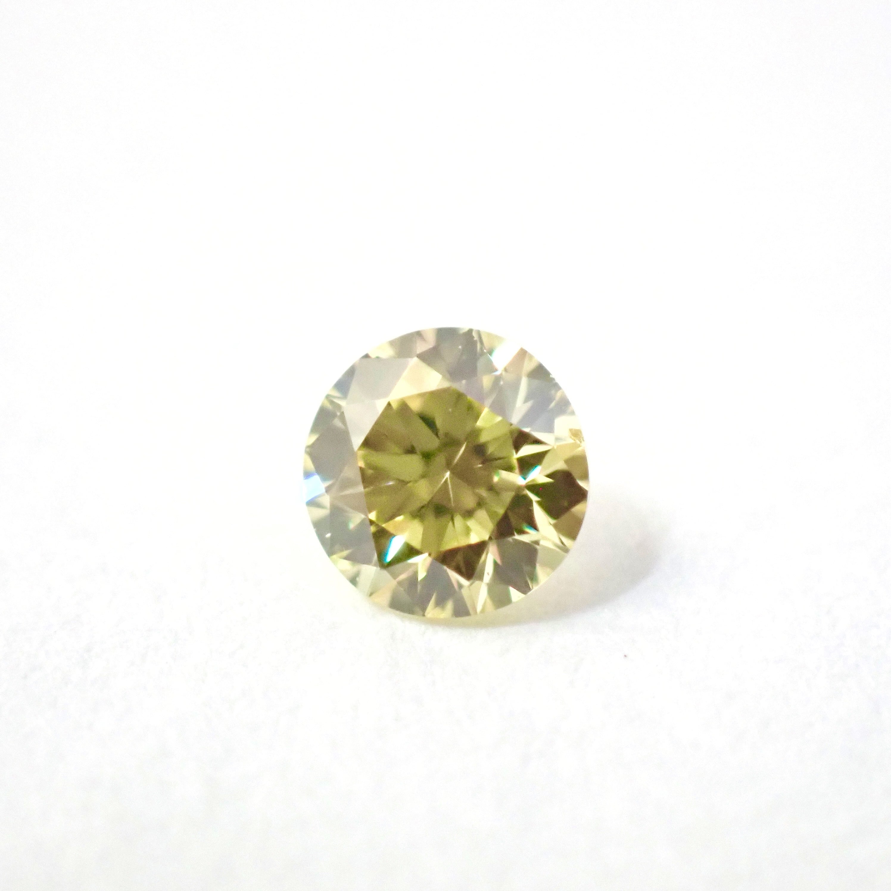【特別価格】 0.082ct ファンシー イエロー ダイヤモンド ルース 裸石