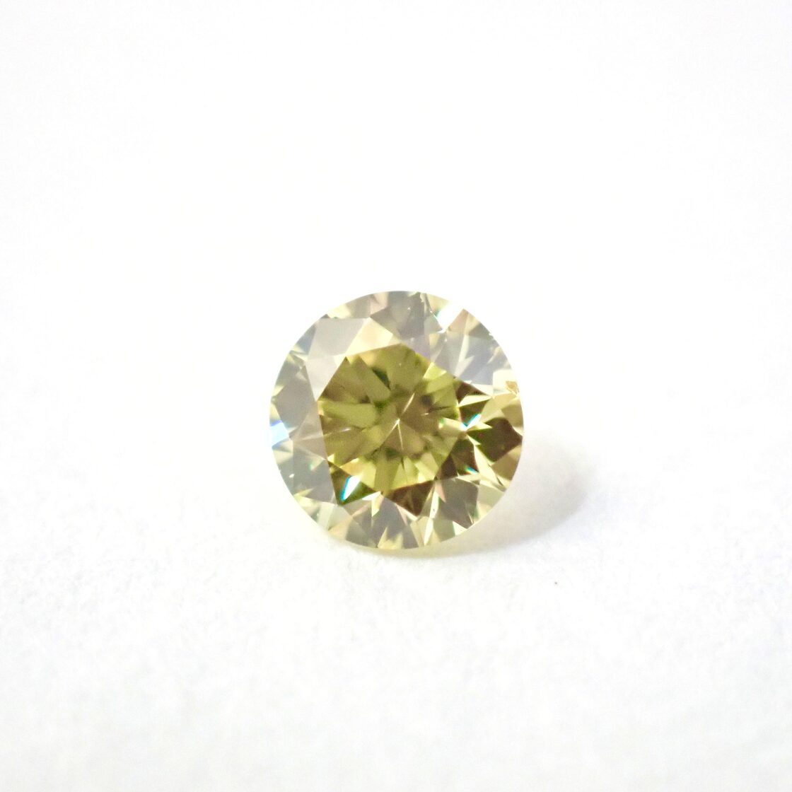 Fancy Yellow 0.100ct ファンシー イエロー ダイヤモンド ルース 裸石  