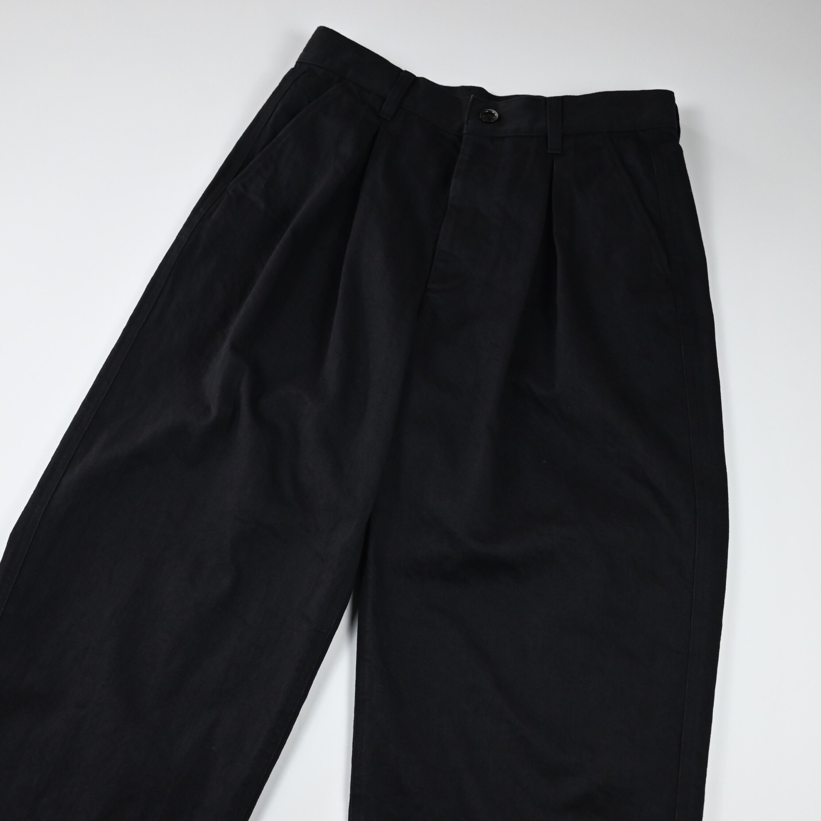 SAYATOMO / 2-Tack Cutoff Wide Denim Pants | GANKO
