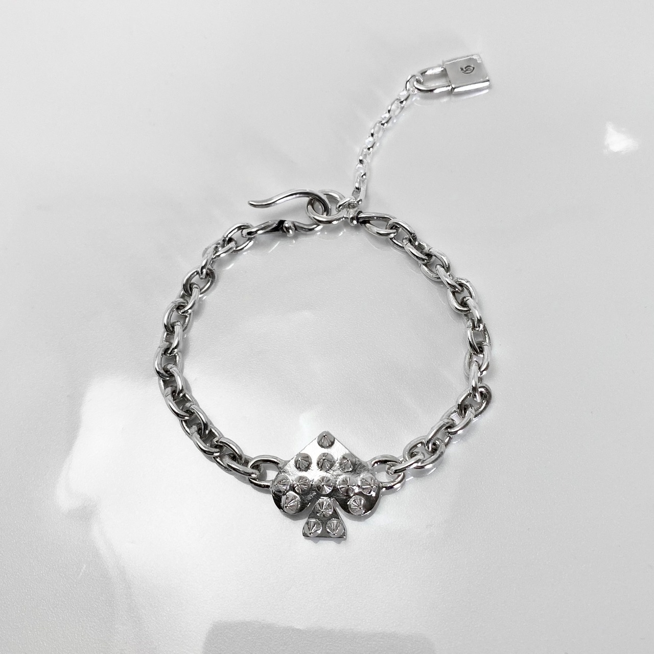 SPIKE:SPADE CHAIN BRACELET / スパイクスペードチェーンブレスレット