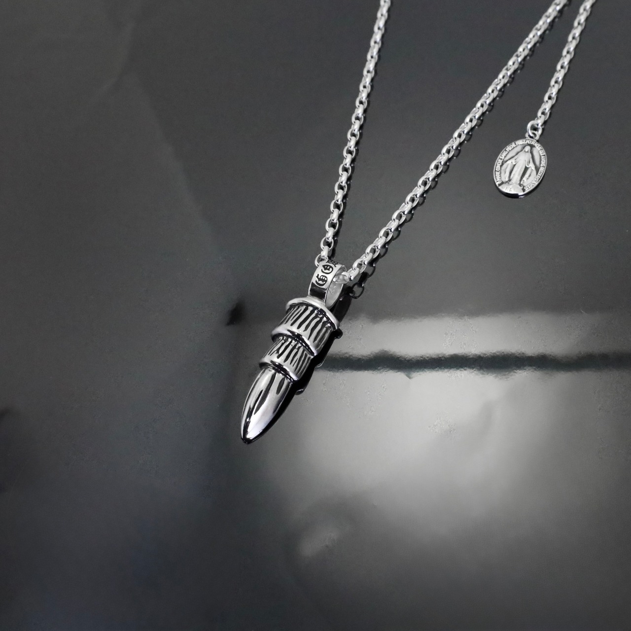 EAGLE CLAW with LOGO #1 NECKLACE with GODSIZE® I.D. TAG / イーグルクロウ #1ネックレス ゴッドサイズ® I.D.タグ