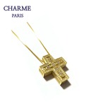 22k plating cz diamond  separate necklace
