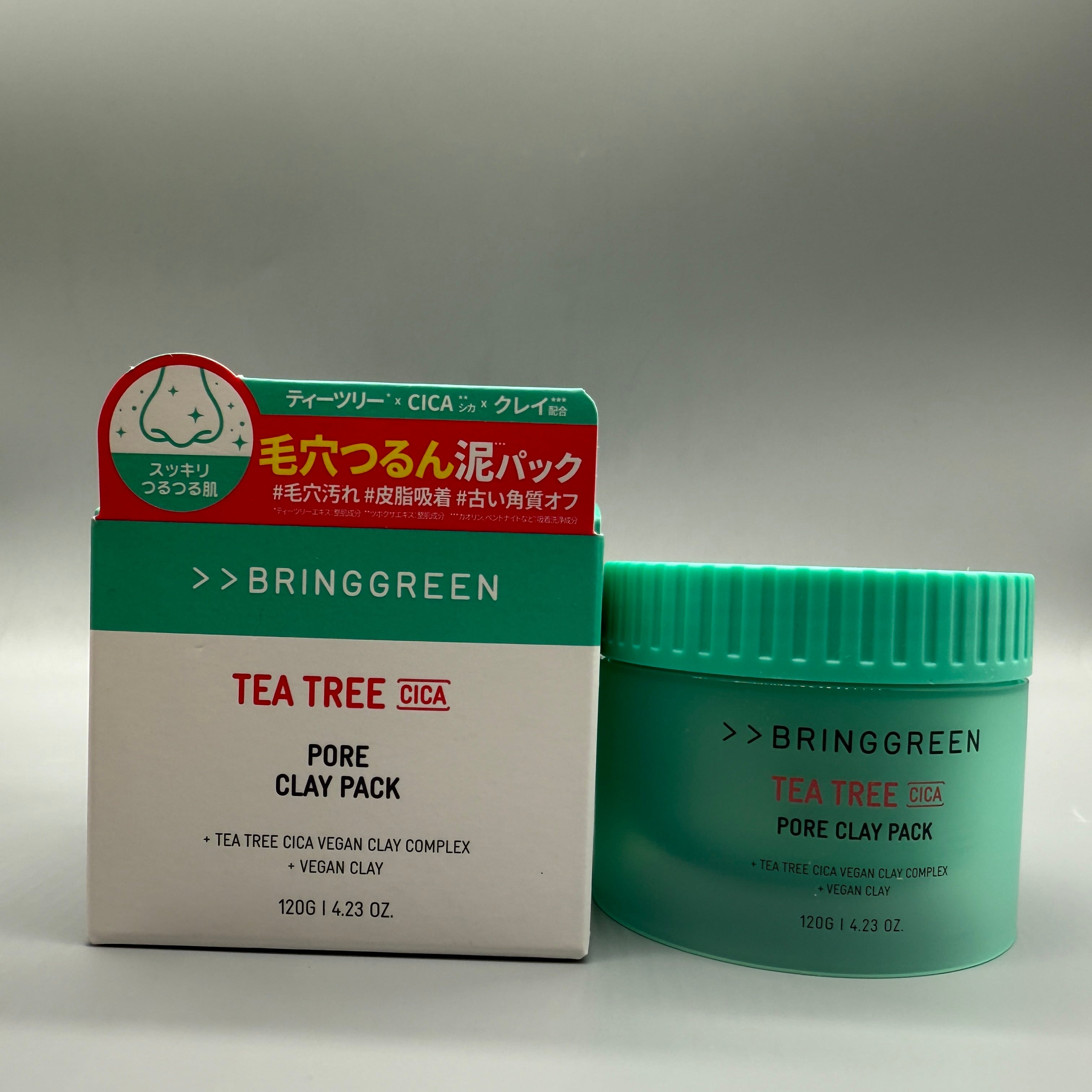 bringgreen tea tree cica pore clay pack | mignoncosme