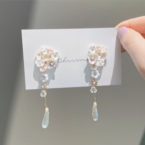 s925 flower bouquet pierce / earring