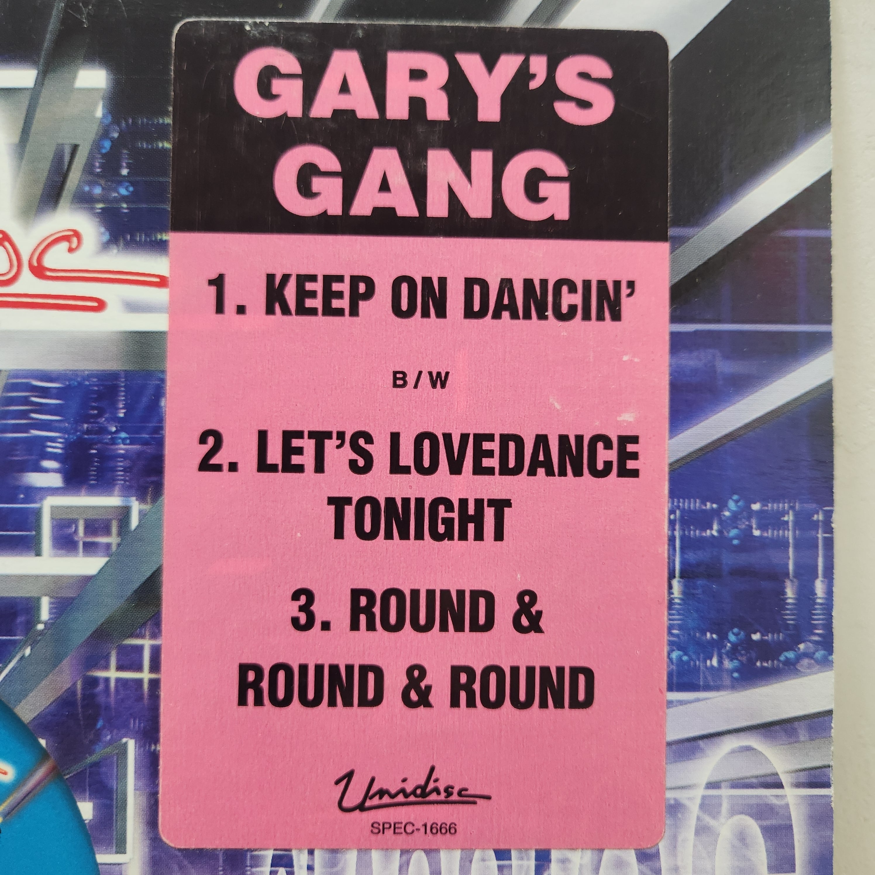 Gary's Gang / Keep On Dancin' / Let's Lovedance Tonight / Round & Round & Round [SPEC-1666] - 画像2