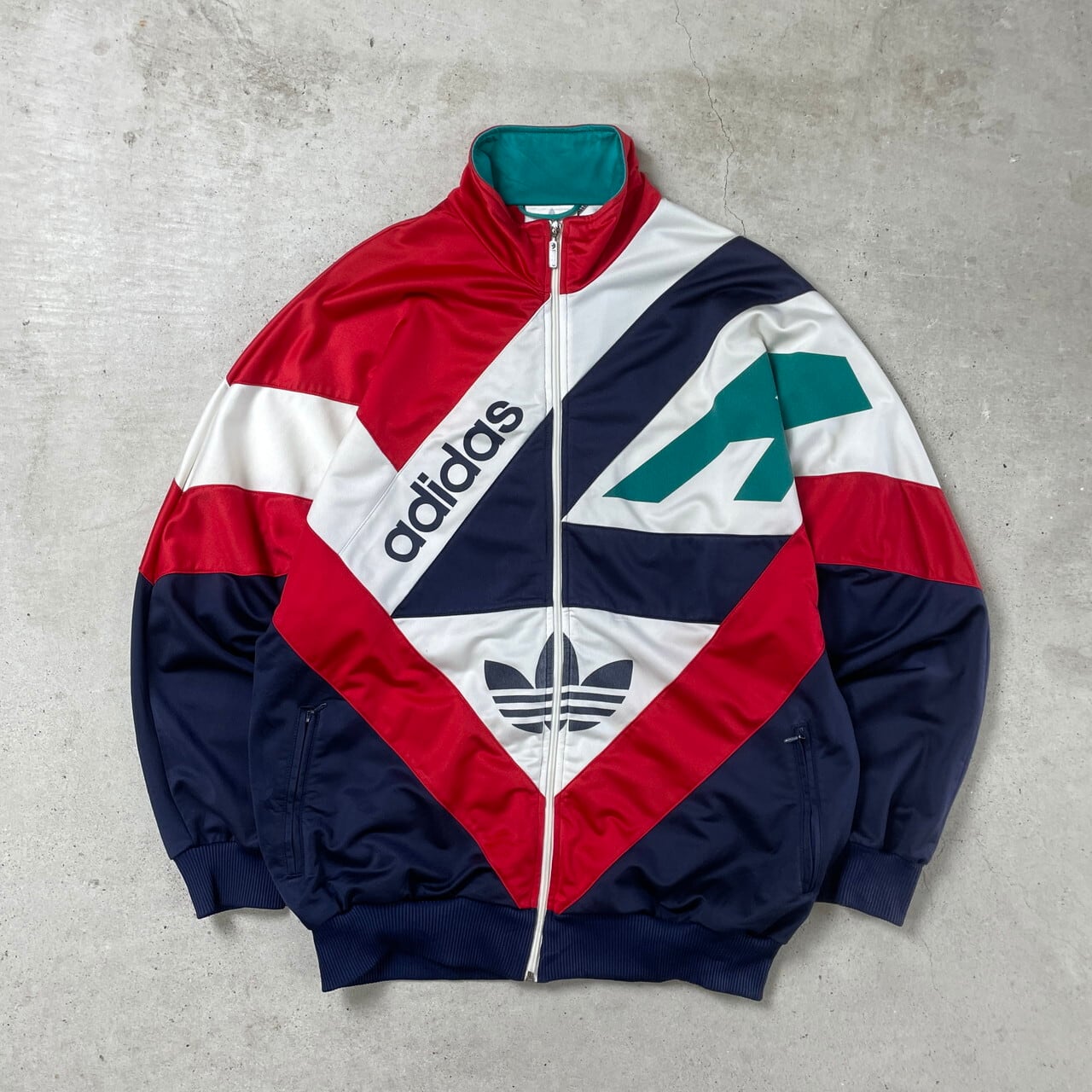 80年代 adidas アディダス トラックジャケット ジャージ メンズL 古着 