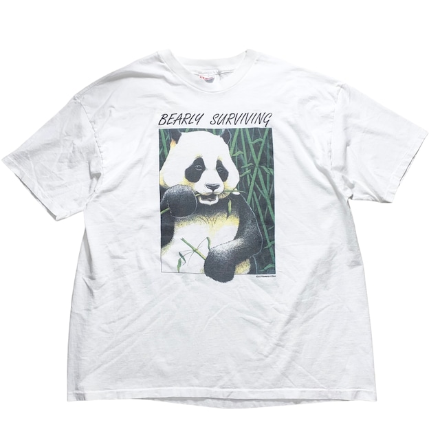 vintage 1993’s PANDA tee “BEARLY SURVIVING”