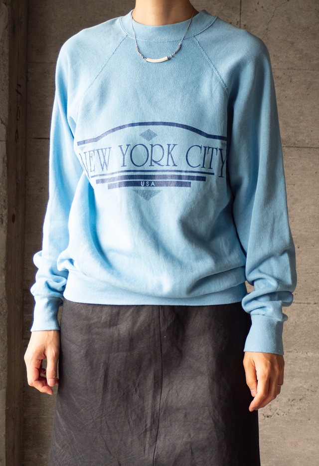 "NEW YORK CITY" 1980s Velva Sheen souviner sweat
