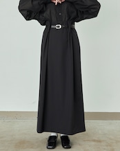 i’m here - UN(I)FORM Pleats Skirt :Navy|制服ウール混/4面プリーツ/ウォッシャブル