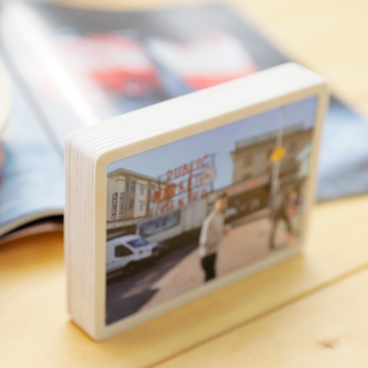 オーダーフォトフレーム木材126(木目フレームM/L判相当)/ウッドフォト