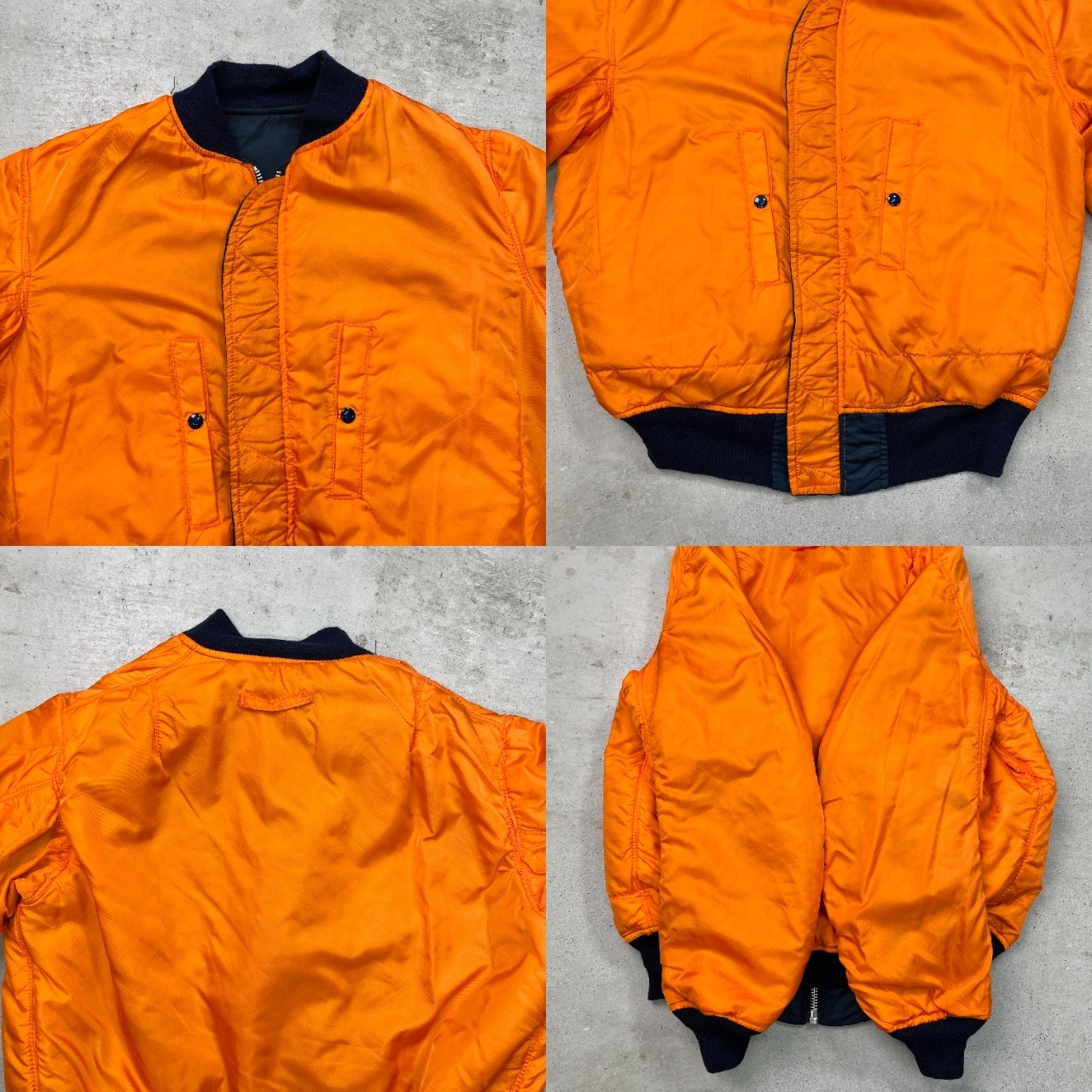 90年代 USA製 ALPHA MA-1 ミリタリー フライトジャケット 民間品 