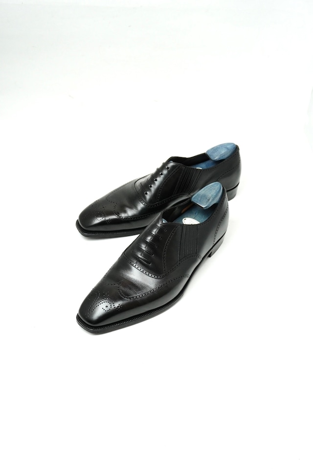 【ANTHONY CLEVERLEY】Churchill Side Elastic Shoes BLK 9 E