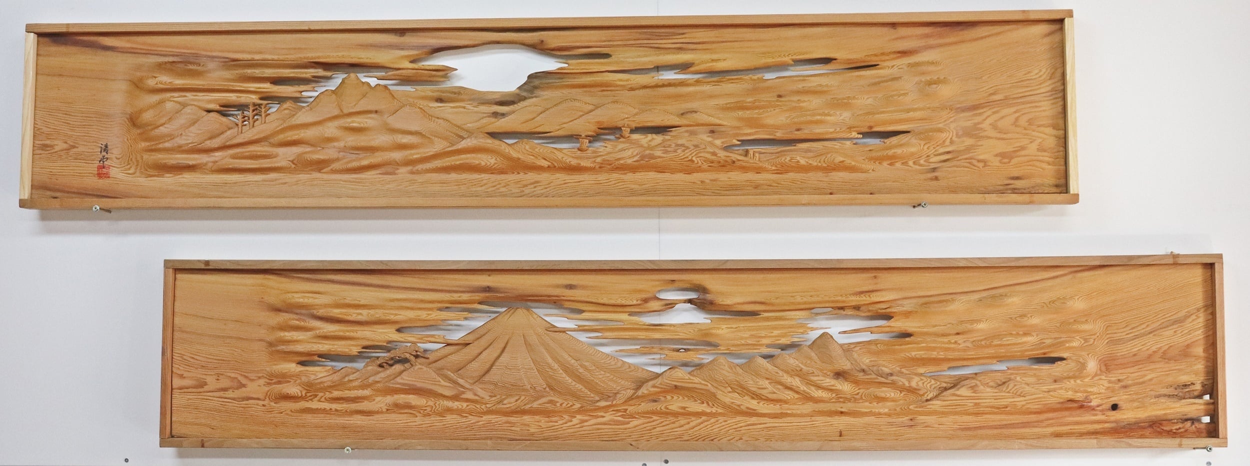 天然欄間【富士山】屋久杉 | アウトレットらんま