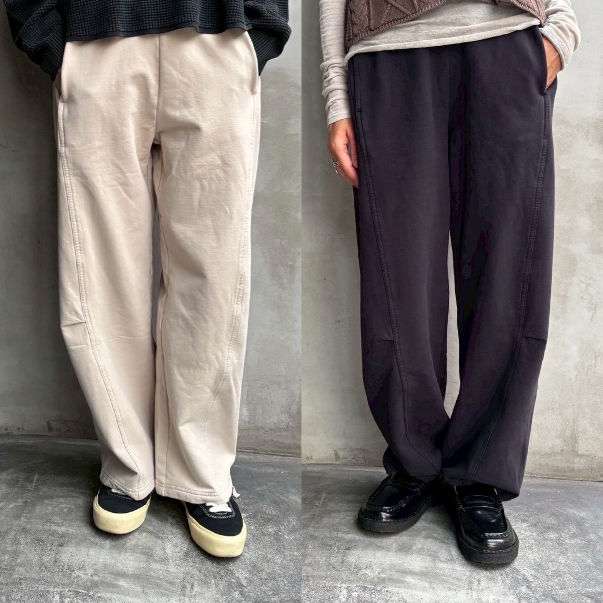 【 Flamingo firm 】裏起毛バレルパンツ