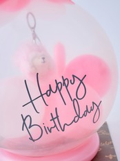 バルーンラッピング with GIFT ハリネズミピンク