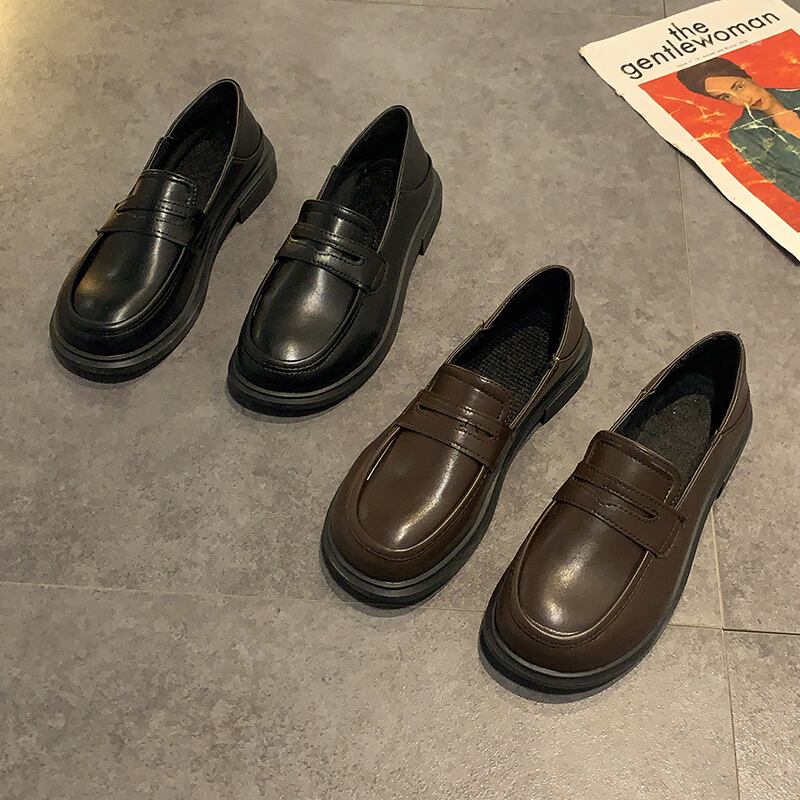 スタイルレザーウィンターレッドソリッド カラー 靴 シューズ 冬物 ラウンドトー ソリッドカラー 部族の婦人靴29287955509