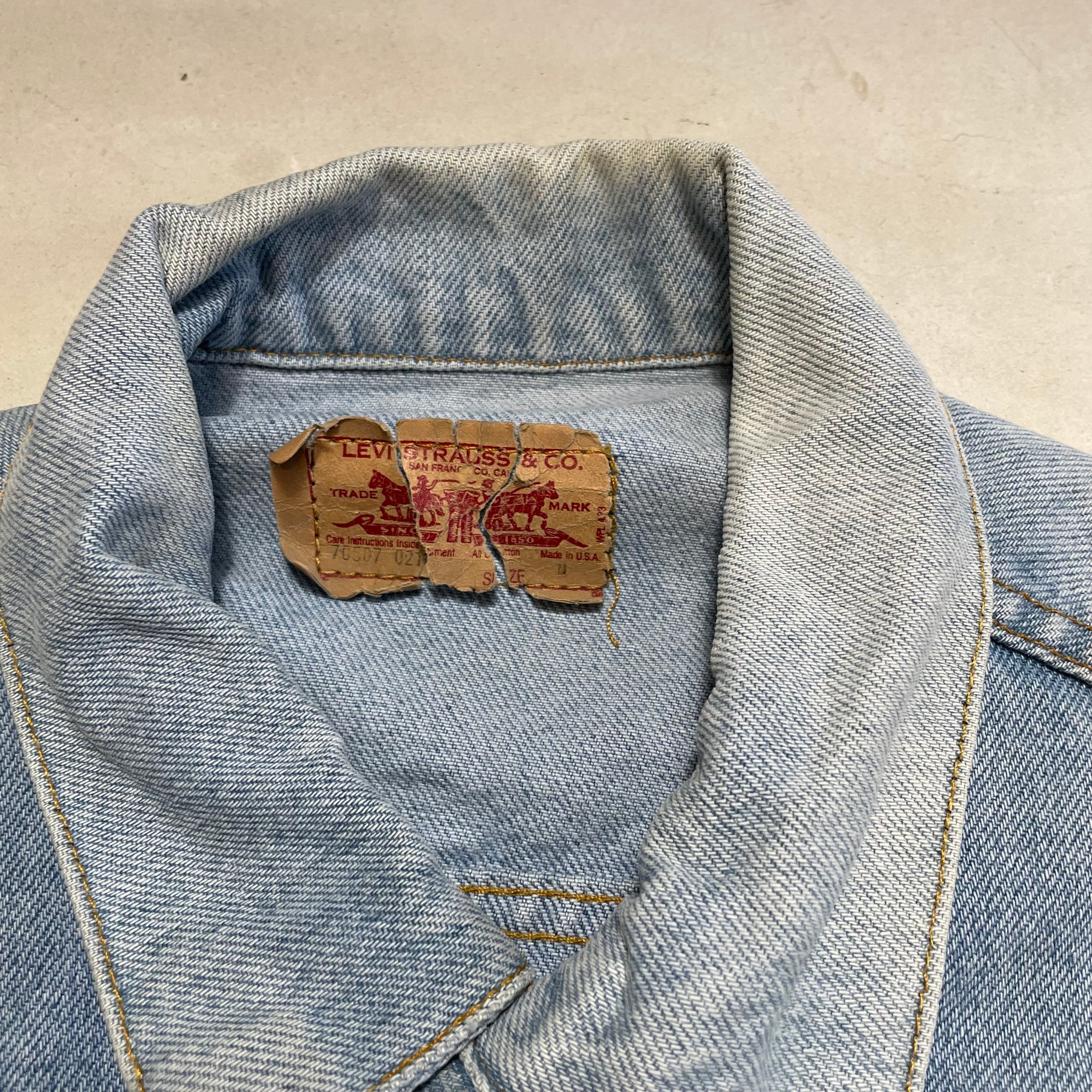 80-90年代 Levi's リーバイス USA製 70507-0214 トラッカージャケット