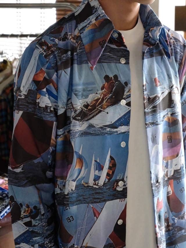 Used GOLDEN VEE Sailboat print shirt
