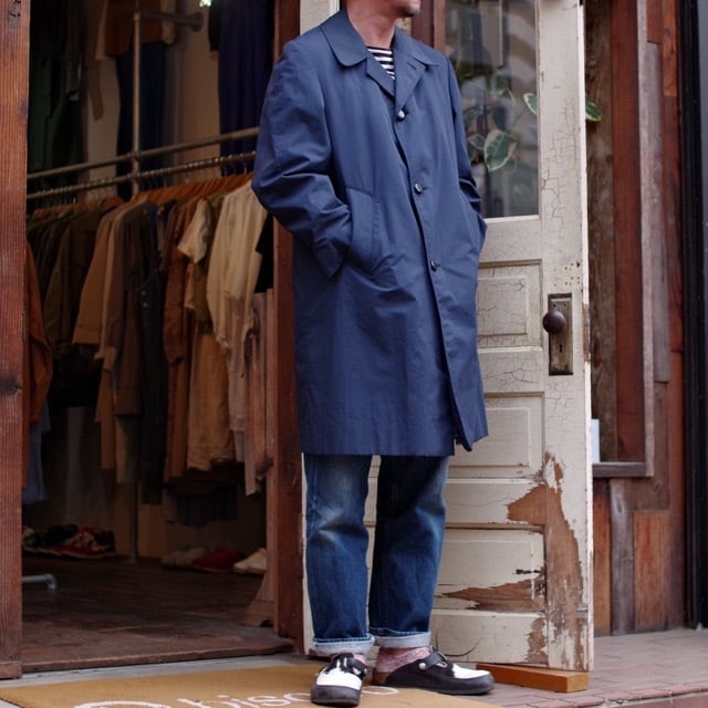 1970s Aquascutum Balmacaan Coat / Size 40 カナダ製 アクアスキュー