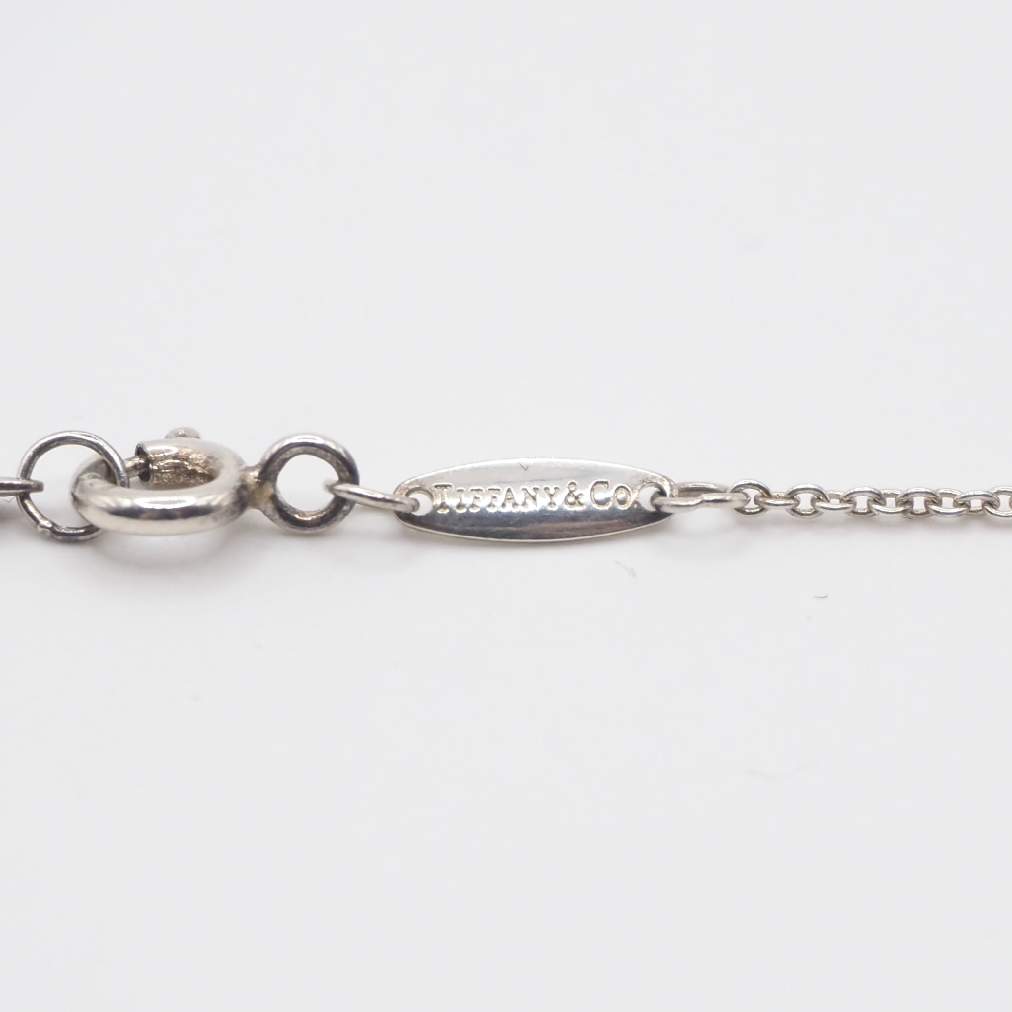 Tiffany&Co. カラー バイザヤード ネックレス アクアマリン シルバー
