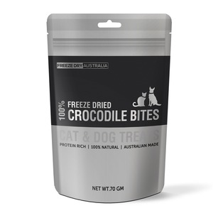 FREEZE DRIED CROCODILE BITES フリーズドライ クロコダイル バイツ