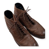leather ウイングチップ レザー ブーツ サイズ 42 /ブラウン/本革/Goodyear Welted/約26.5cm~27.0cm程度