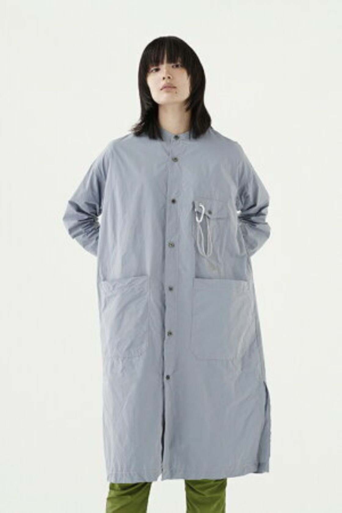 and wander-アンドワンダー CORDURA typewriter long shirt コーデュラ 