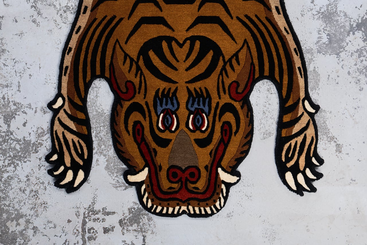 Tibetan Tiger Rug 《Mサイズ•ウール322》チベタンタイガーラグ