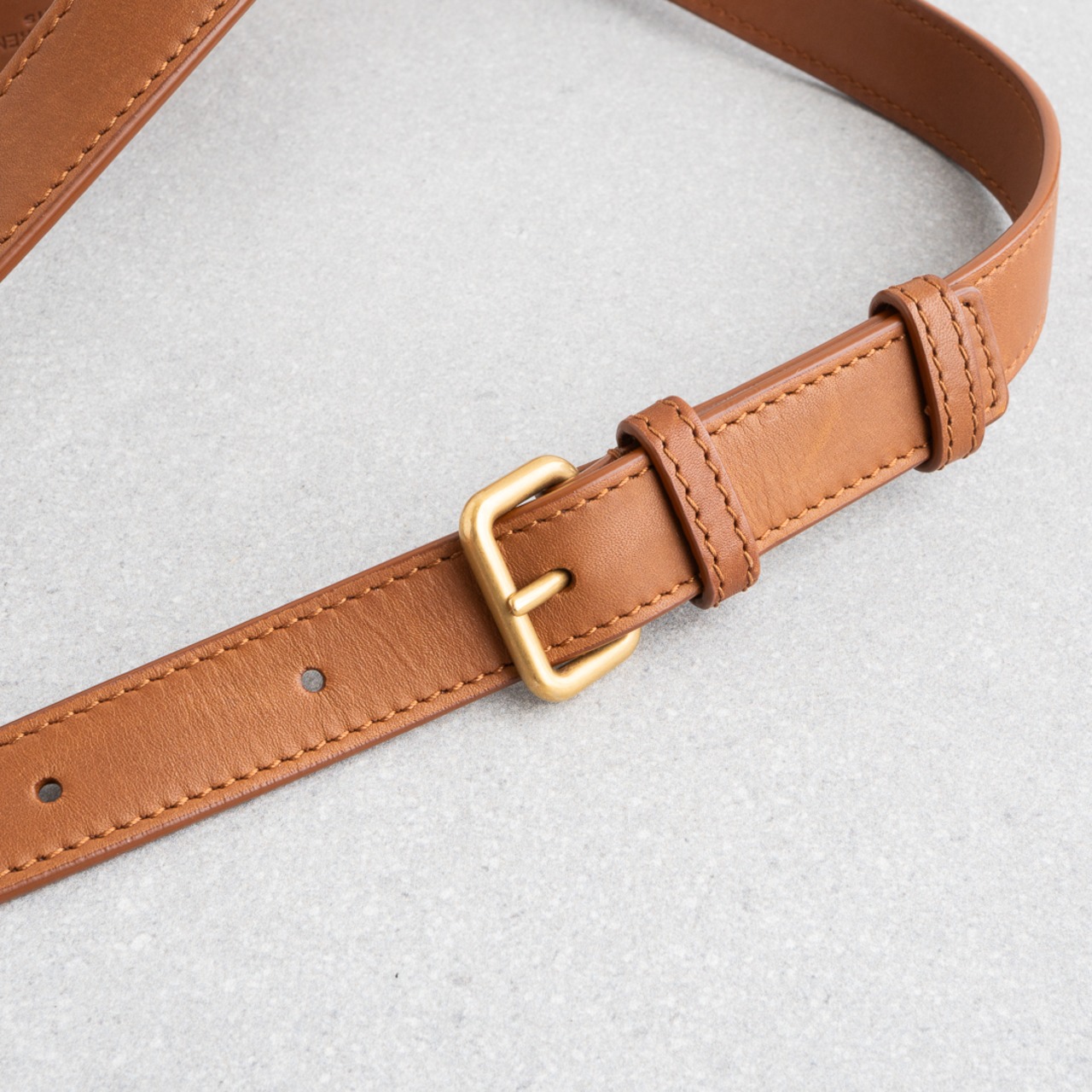 サンローラン カメラバッグ ベージュ ラフィア ブラウン レザー