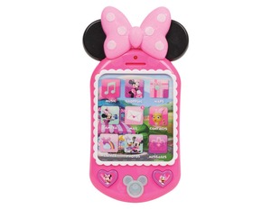 【在庫処分】Disney(ディズニー) ミニーマウス スマホのおもちゃ スマートフォン 携帯 赤