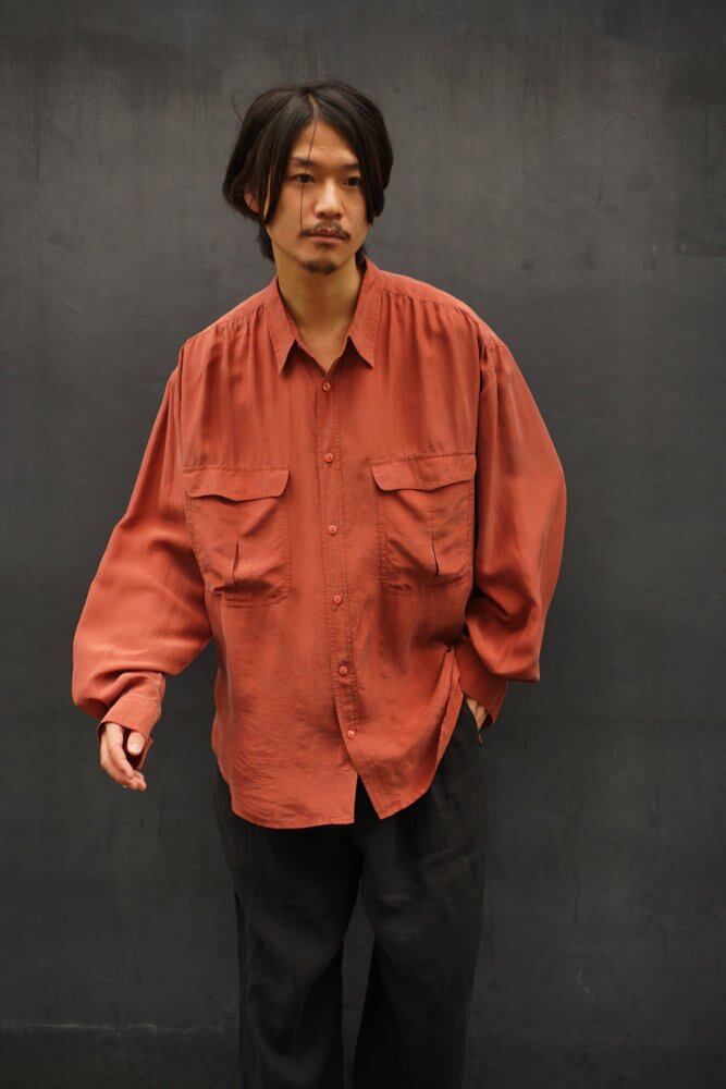 HENRY GRETHEL] Vintage Silk Shirts 