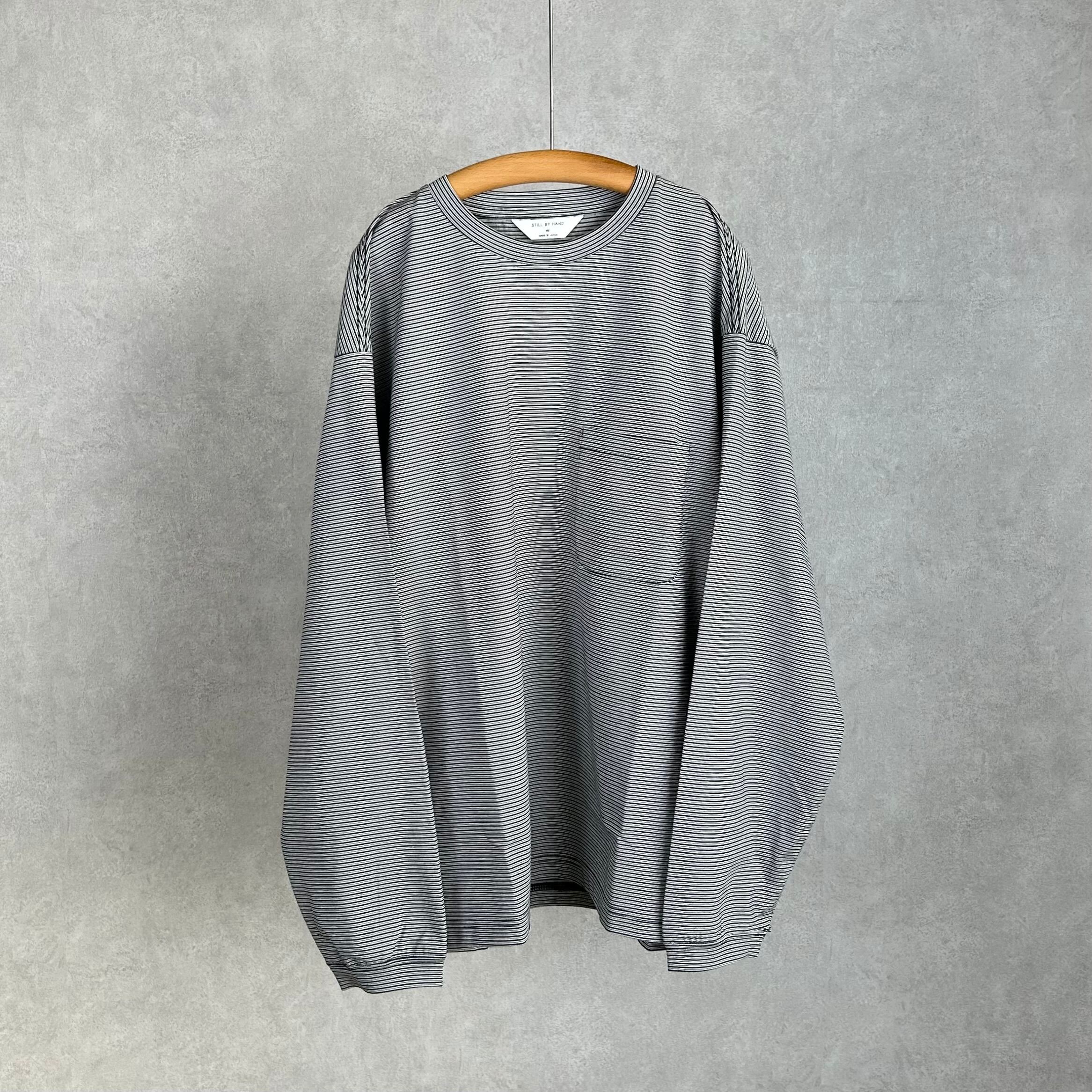 26SS》【STILL BY HAND】STRIPED LONG SLEEVE スティルバイハンド