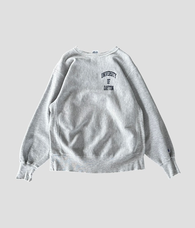 -Champion- Vintage 90s L UNIVERSITY OF DAYTON Reverse Weave Sweat
