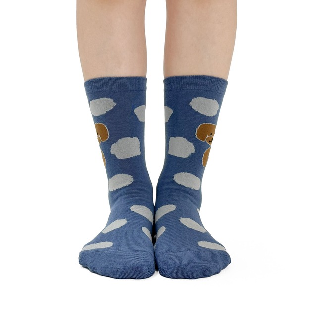 【JIN KITAMURA】北村人 SOCKS DOT POODLE ソックス ドット プードル